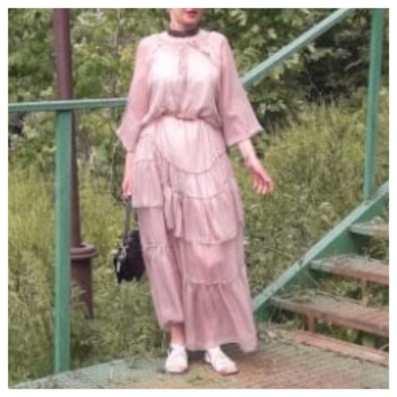 ❤️ The Lolah Sheer Ruffle Silk Dress - Picture 8 of 8